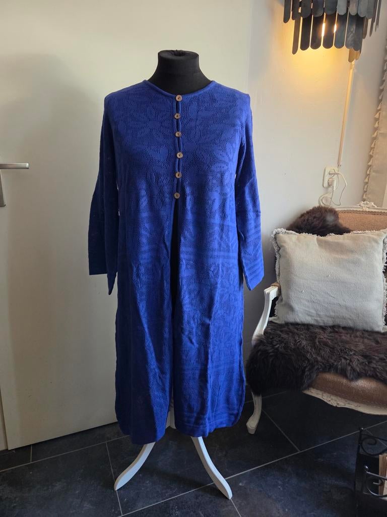 Gudrun Sjoden ajour vest., Blauw, Maat 46/48 (XL) of groter, Nieuw, Ophalen of Verzenden