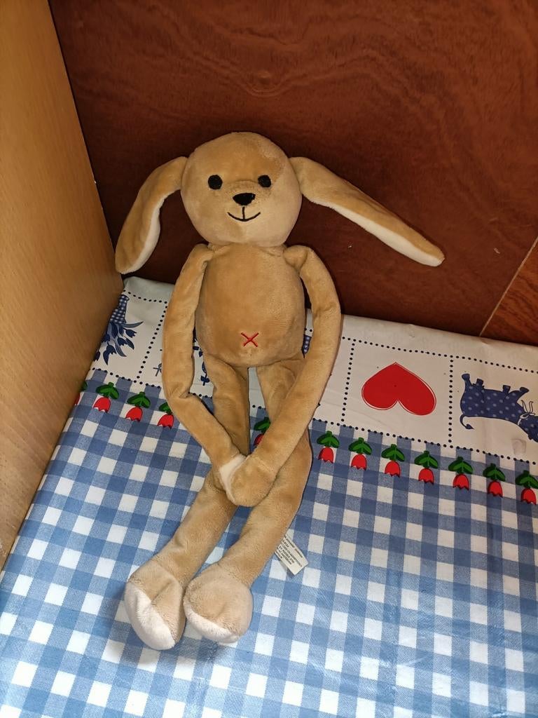 Hema konijn knuffel met magneten in handen 36 cm groot, Kinderen en Baby's, Speelgoed | Knuffels en Pluche, Ophalen of Verzenden