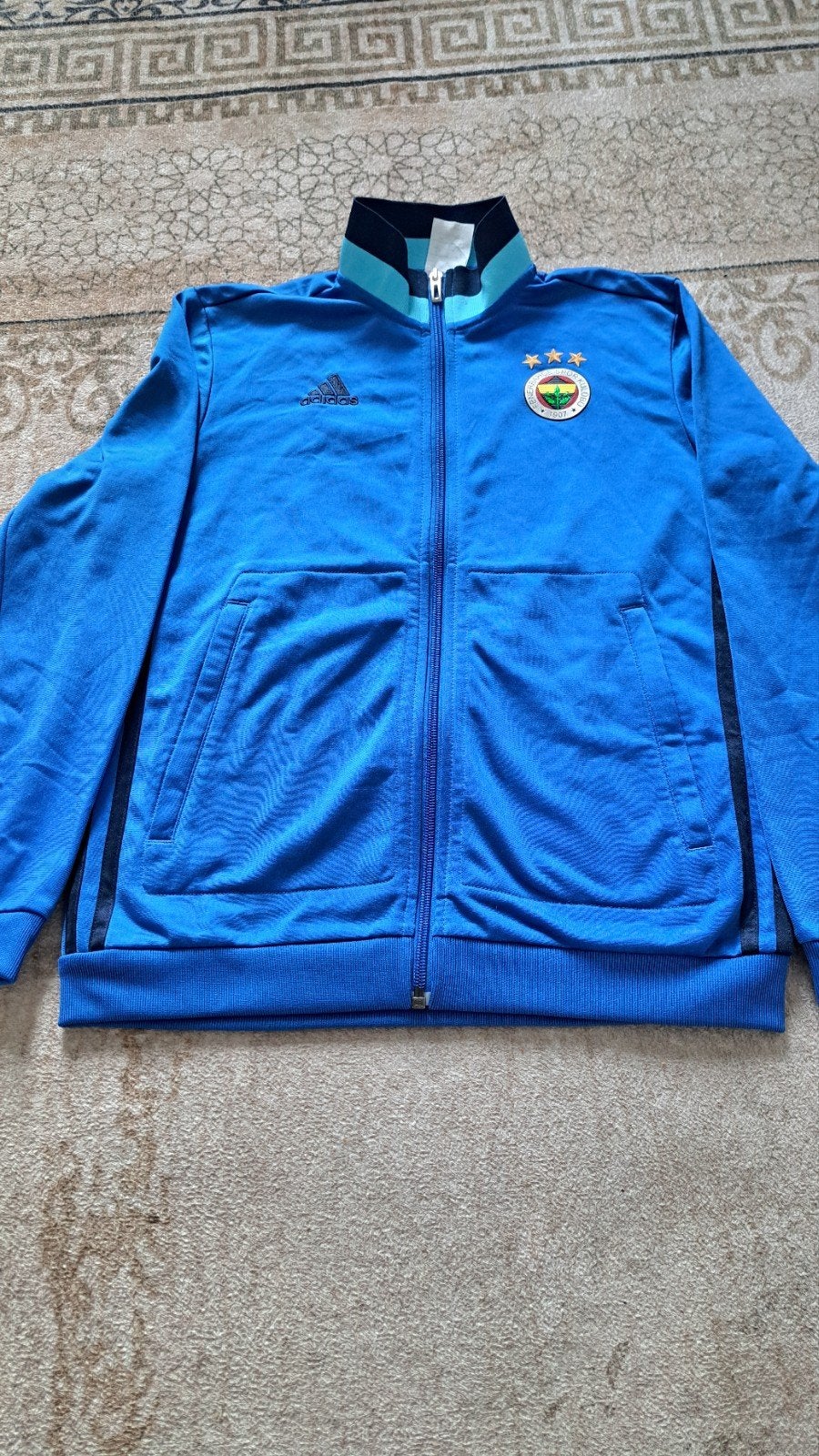 Adidas Fenerbahçe trainingsjack - Blauw (maat 152), Kleding | Heren, Overige maten, Zo goed als nieuw, Adidas, Voetbal