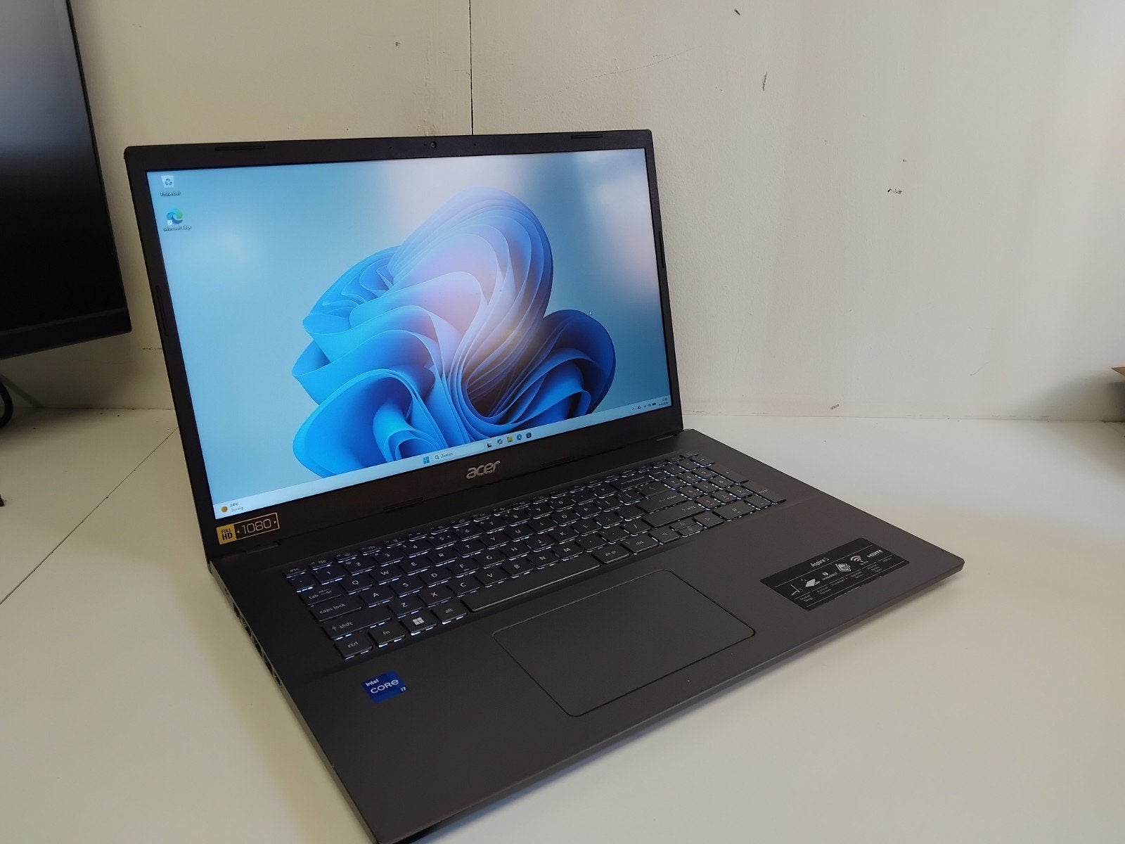 Acer Aspire 5 A517 Core i7-12650H 16GB 1TB SSD 17,3Inch FHD, 12th Gen: Intel Core i7-12650H, Gebruikt, 2 tot 3 Ghz, Qwerty