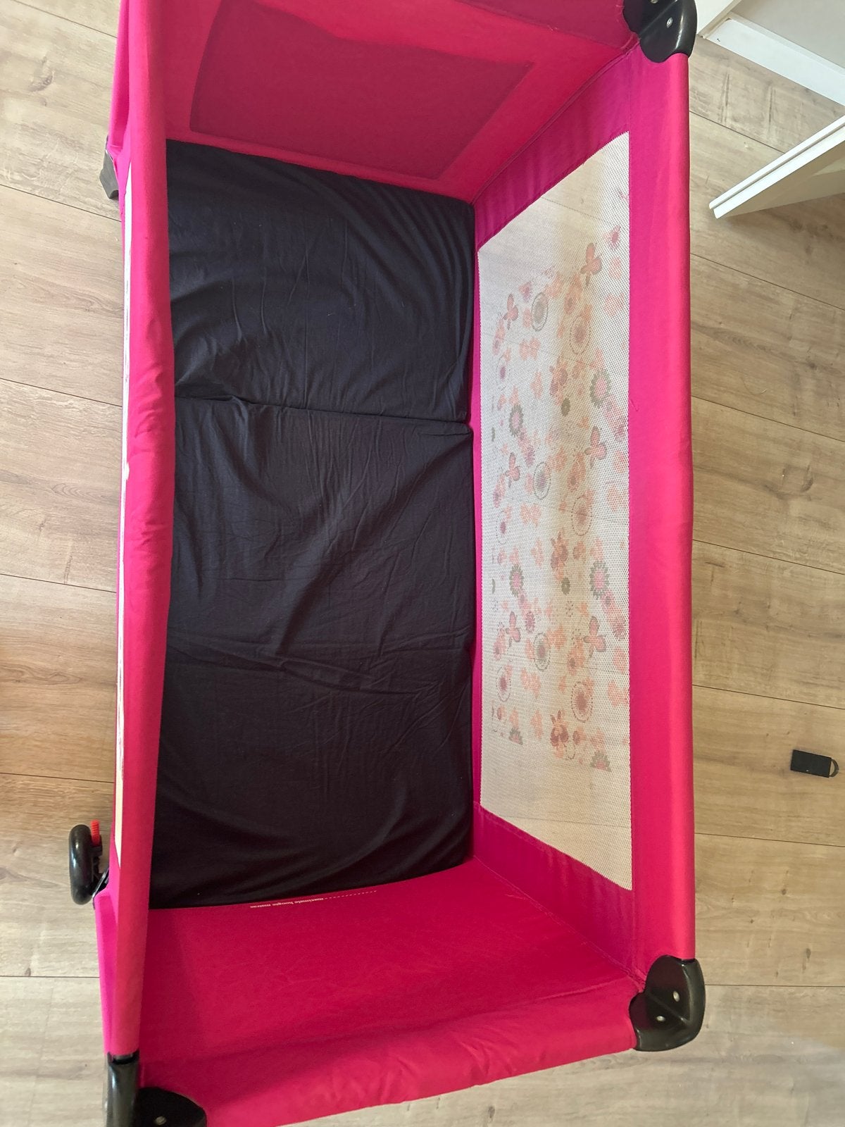 Prenatal campingbedje roze met extra matrasje, Ophalen, Gebruikt, Reisbedje