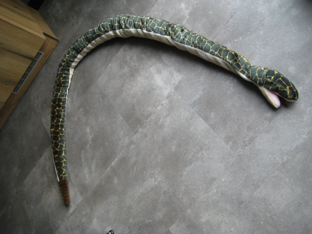 knuffel ratel slang Jungle decoratie, Groen, Ophalen of Verzenden, Gebruikt, Overige typen