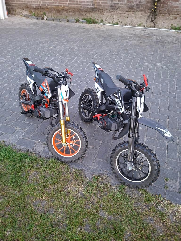 2x Ulta 50cc Mini Bikes - Lopen wel, maar niet goed, Gebruikt, Pitbike, Schijfrem, Ophalen