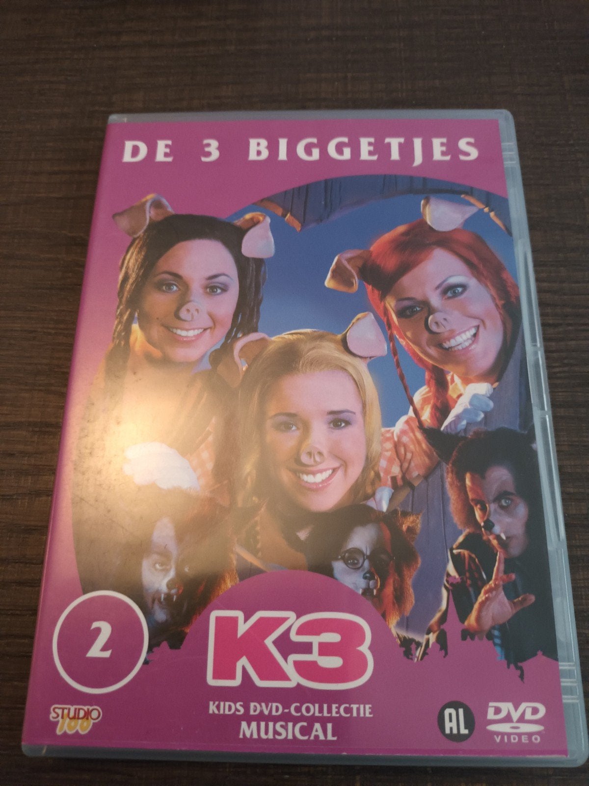 dvd De drie biggetjes k3 musical, Alle leeftijden, Ophalen of Verzenden, Zo goed als nieuw