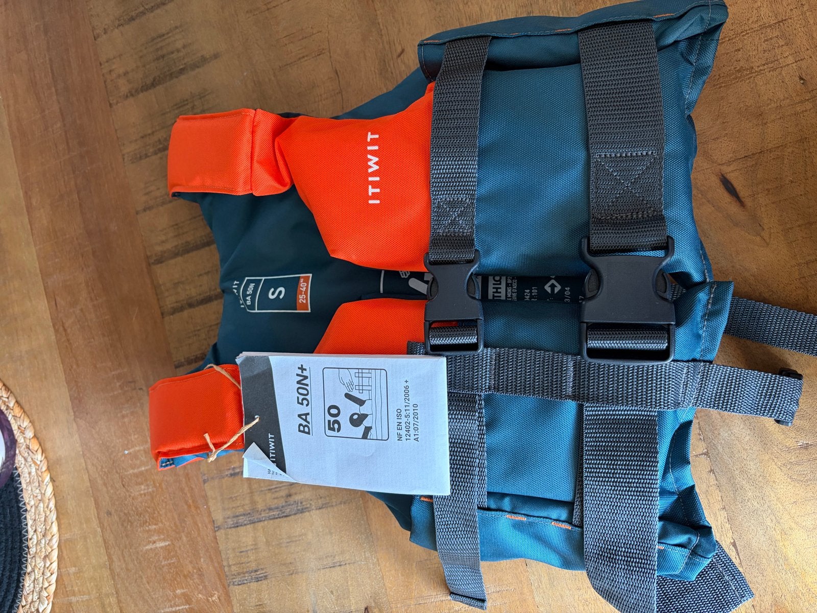 ITIWIT Reddingsvest 50N+ Maat S (25-40 kg) Nieuw, Watersport en Boten, Watersportkleding, Ophalen, Nieuw, Kind, Reddingsvest of Zwemvest