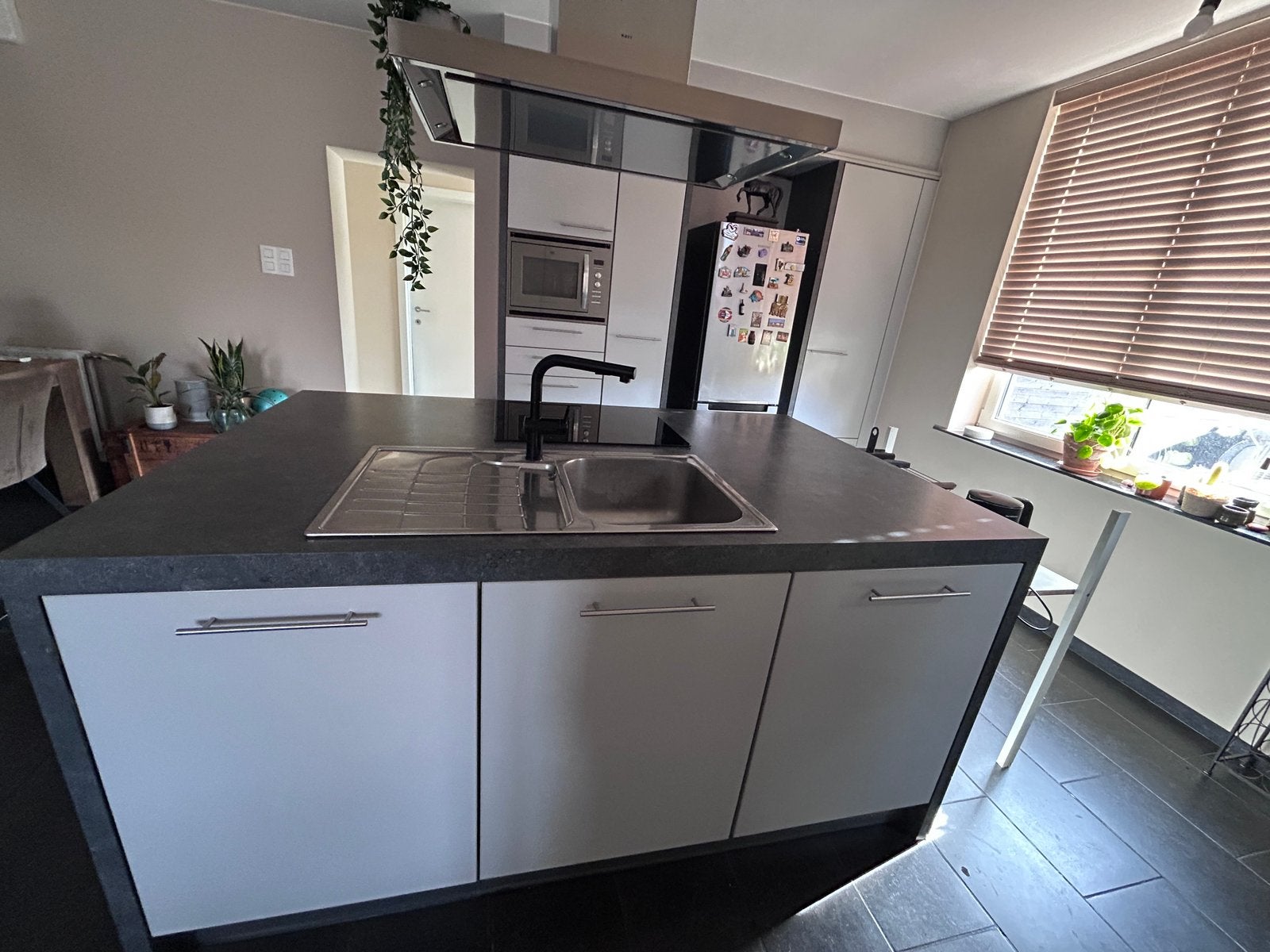 Nette complete keuken met eiland - zelf afbreken en ophalen, Ophalen, Gebruikt, Overige typen, Hout