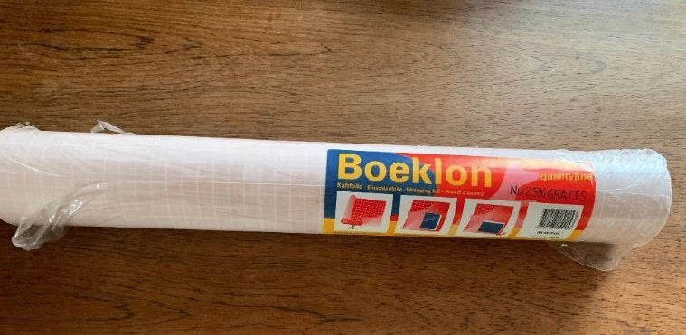Boeklon kaftfolie, wrapping foil; 45 cm x 15 m; DIKKE ROL, Ophalen of Verzenden, Nieuw