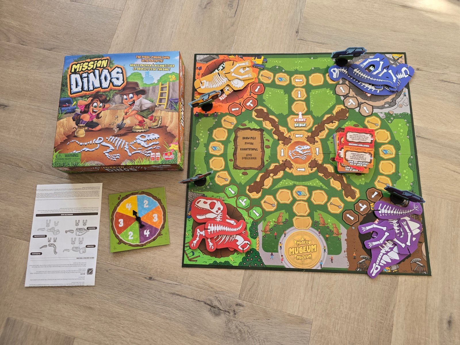Goliath Mission Dinos Dino Spel  Actiespel Bordspel kinderen, Een of twee spelers, Ophalen of Verzenden, Zo goed als nieuw, Goliath