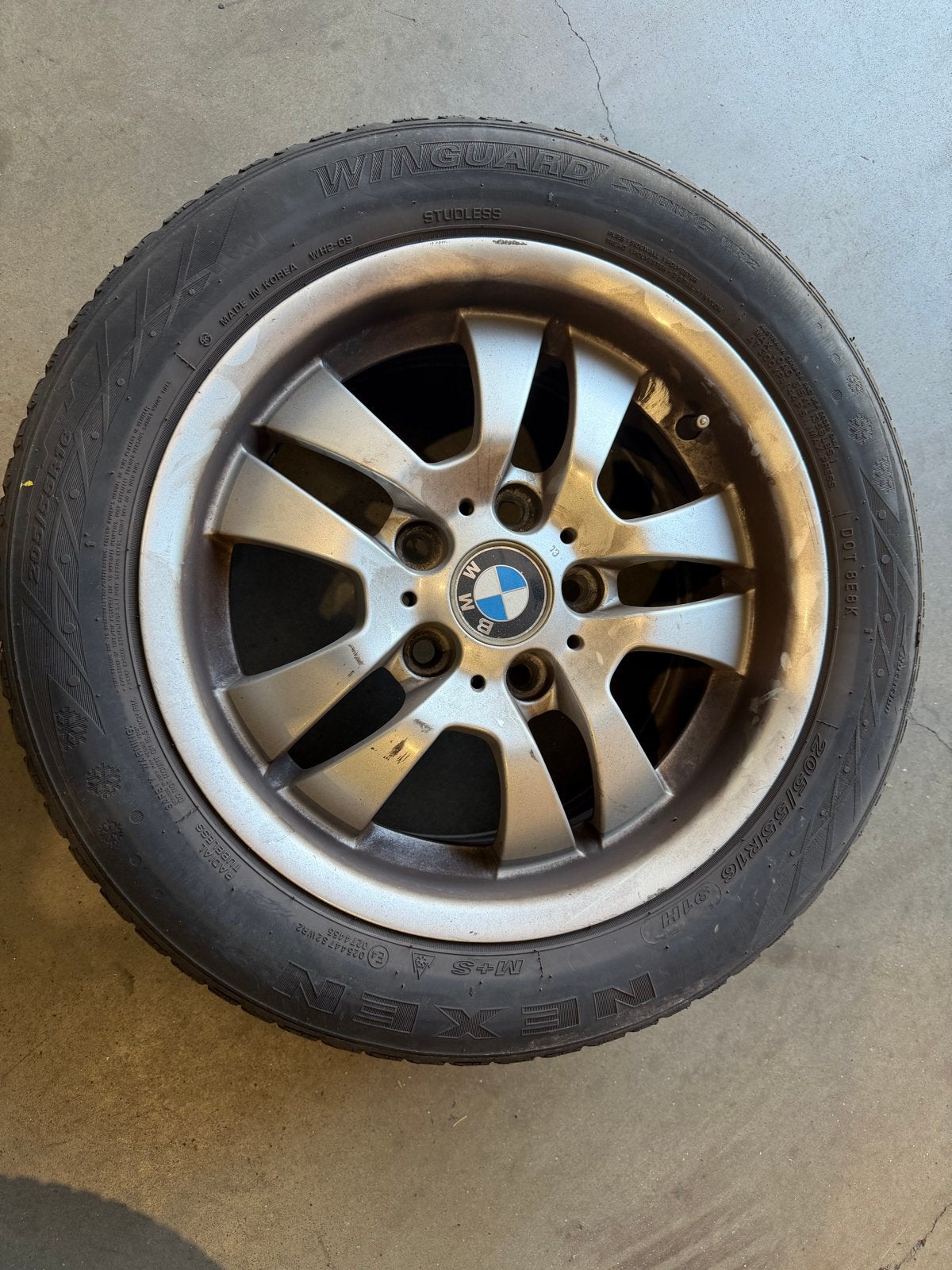Originele BMW 16 inch lichtmetalen velgen, Ophalen, Gebruikt, 16 inch, Banden en Velgen