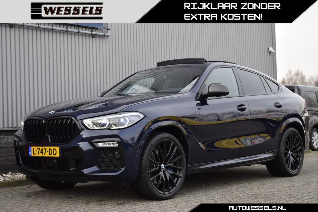 BMW X6 M50i High Executive Panorama, Head up, Elek. trekhaak, Auto's, Automaat, Verwarming stoelen achter, Gebruikt, 532 pk