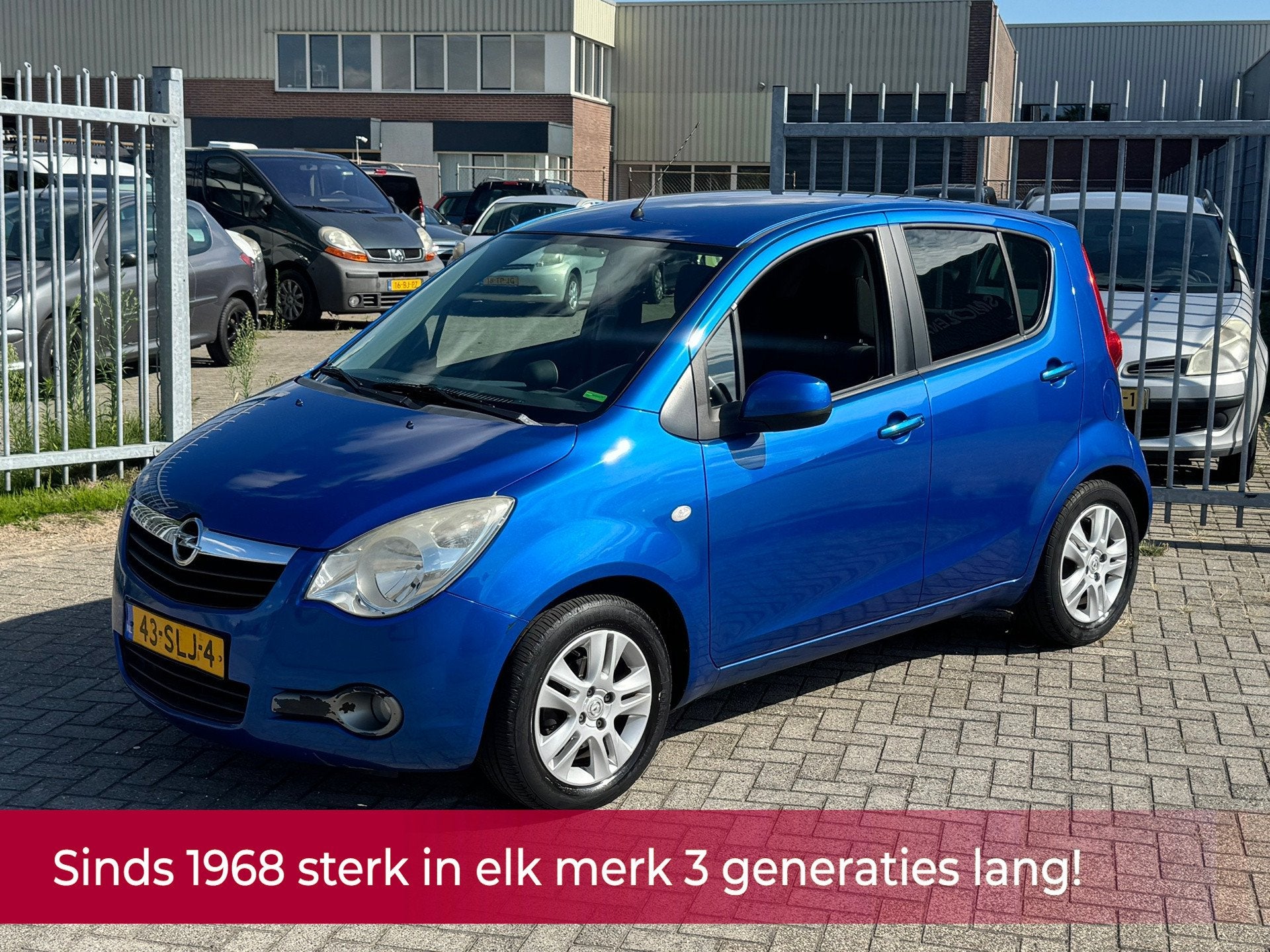 Opel Agila 1.0 Edition! NL AUTO NAP 1e EIGENAAR DEALER OH! A, Auto's, Opel, Euro 5, Stof, Gebruikt, Blauw
