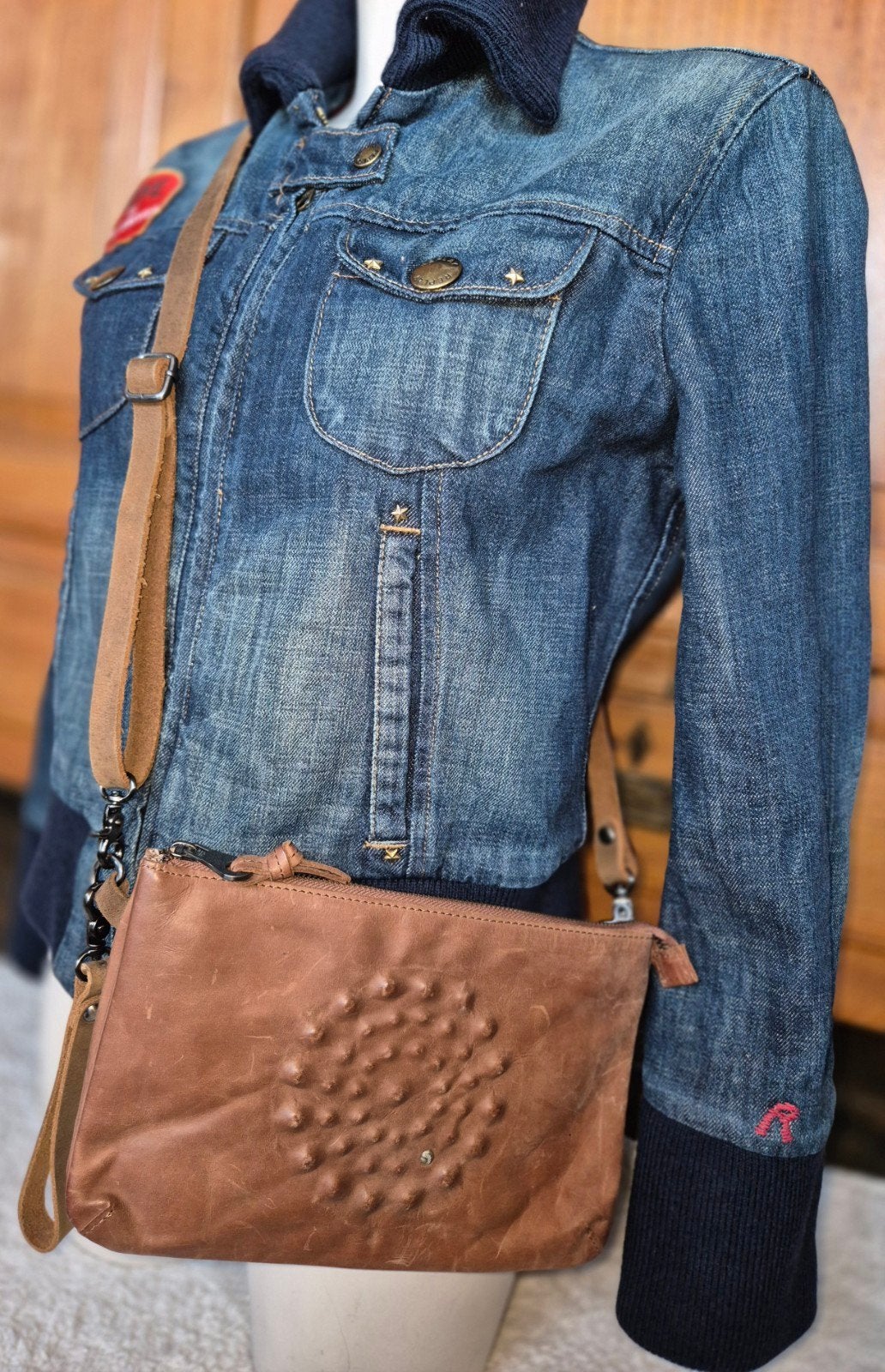 noosa amsterdam leren schoudertas nieuw, Overige merken, Bruin, Nieuw, Ophalen of Verzenden