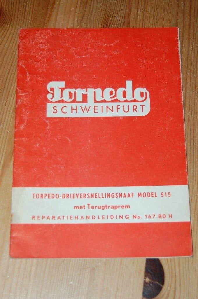 Torpedo versnellingsnaaf model 525 reparatiehandleiding, Ophalen of Verzenden, Gebruikt