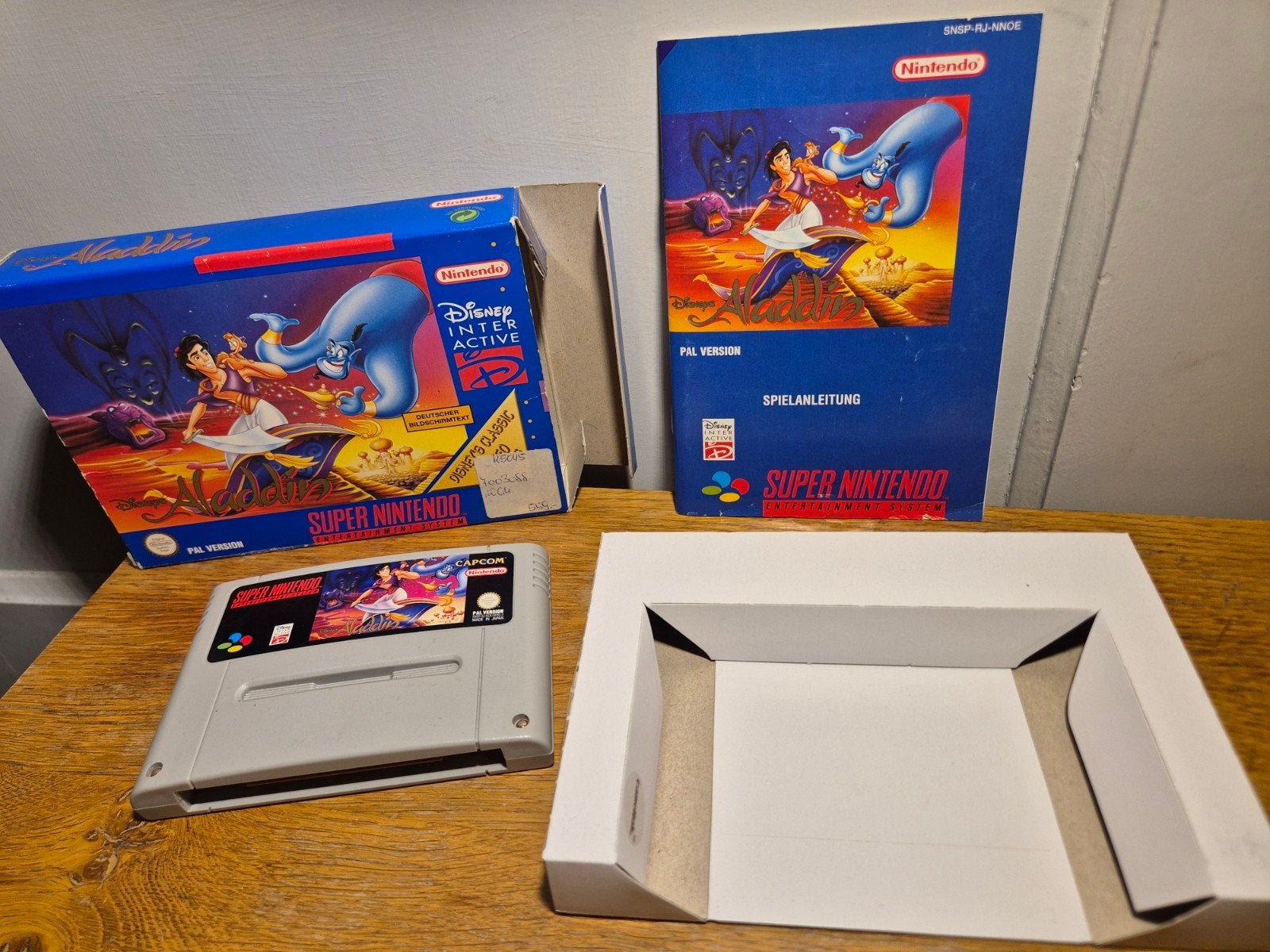 Disney's Aladdin cib SNES, Spelcomputers en Games, Avontuur en Actie, 1 speler, Ophalen of Verzenden, Zo goed als nieuw