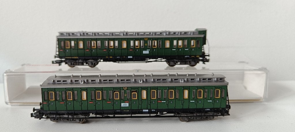 Fleischmann 8085+8087, Gelijkstroom, Fleischmann, Wagon, Ophalen of Verzenden