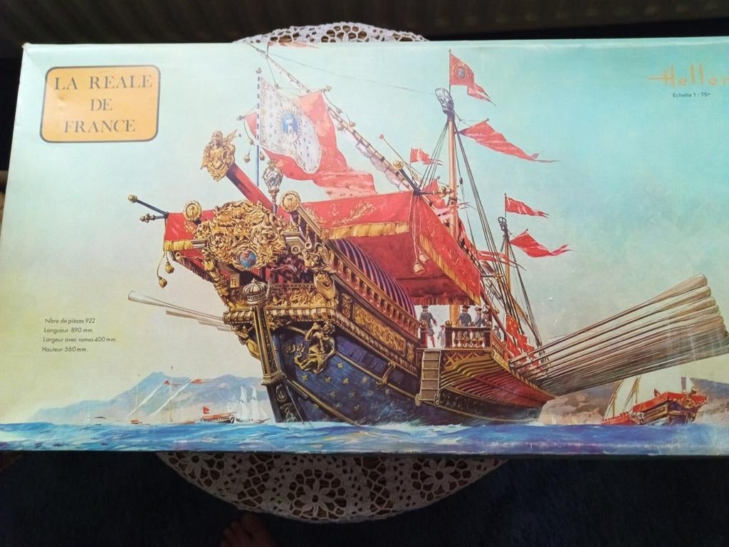 Heller La Reale de France Modelbouw Schip, Hobby en Vrije tijd, Modelbouw | Boten en Schepen, Ophalen, Nieuw, Groter dan 1:32
