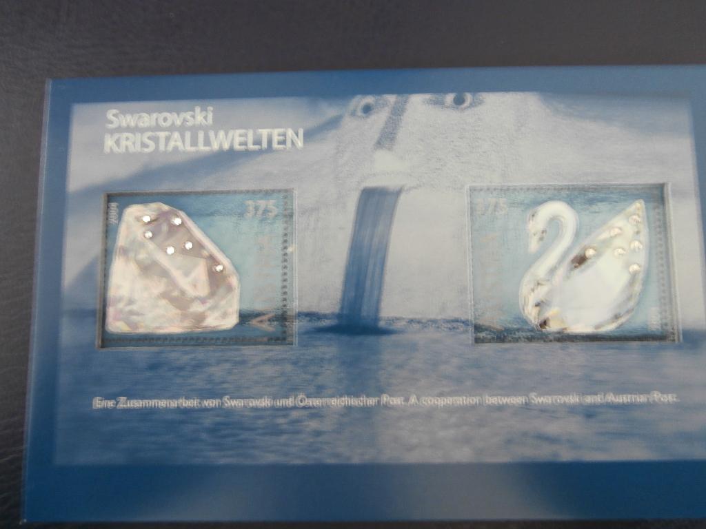 OOSTENRIJK 2004; BLOK SWAROVSKI KRISTALZEGELS, Postzegels en Munten, Verzenden, Postfris