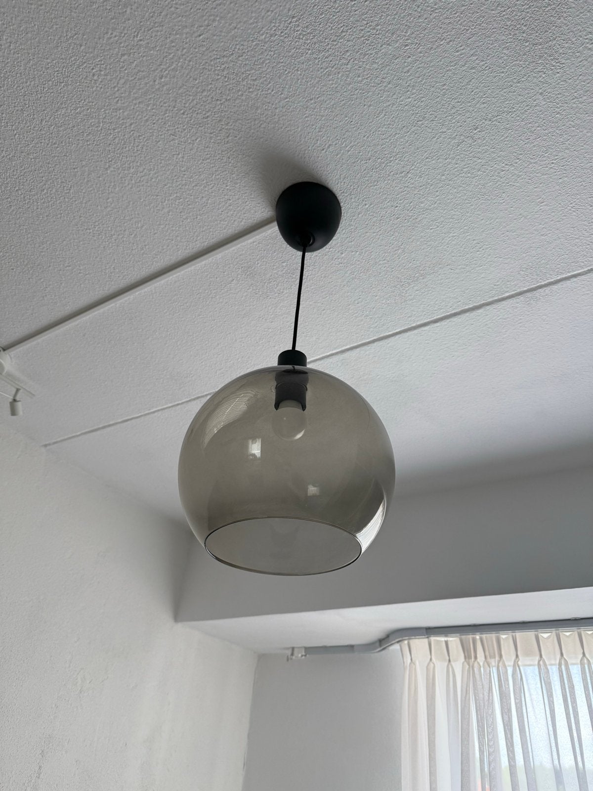 IKEA Jakobsbyn hanglamp 2x, 30 cm, helder glas, Huis en Inrichting, Lampen | Hanglampen, Ophalen, Zo goed als nieuw, Glas, E27 (groot)