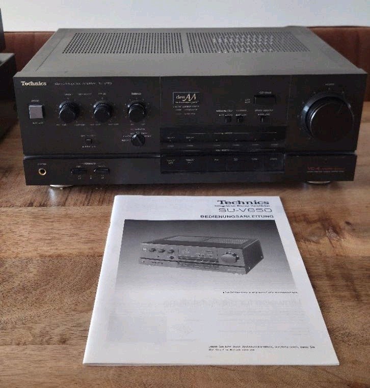 Technics SU-V650 Geïntegreerde stereo Versterker, Gebruikt, 60 tot 120 watt, Stereo, Ophalen