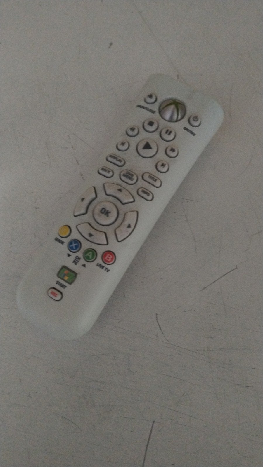 Xbox 360 Media Afstandsbediening Wit, Verzenden, Gebruikt, Overige typen, Xbox 360