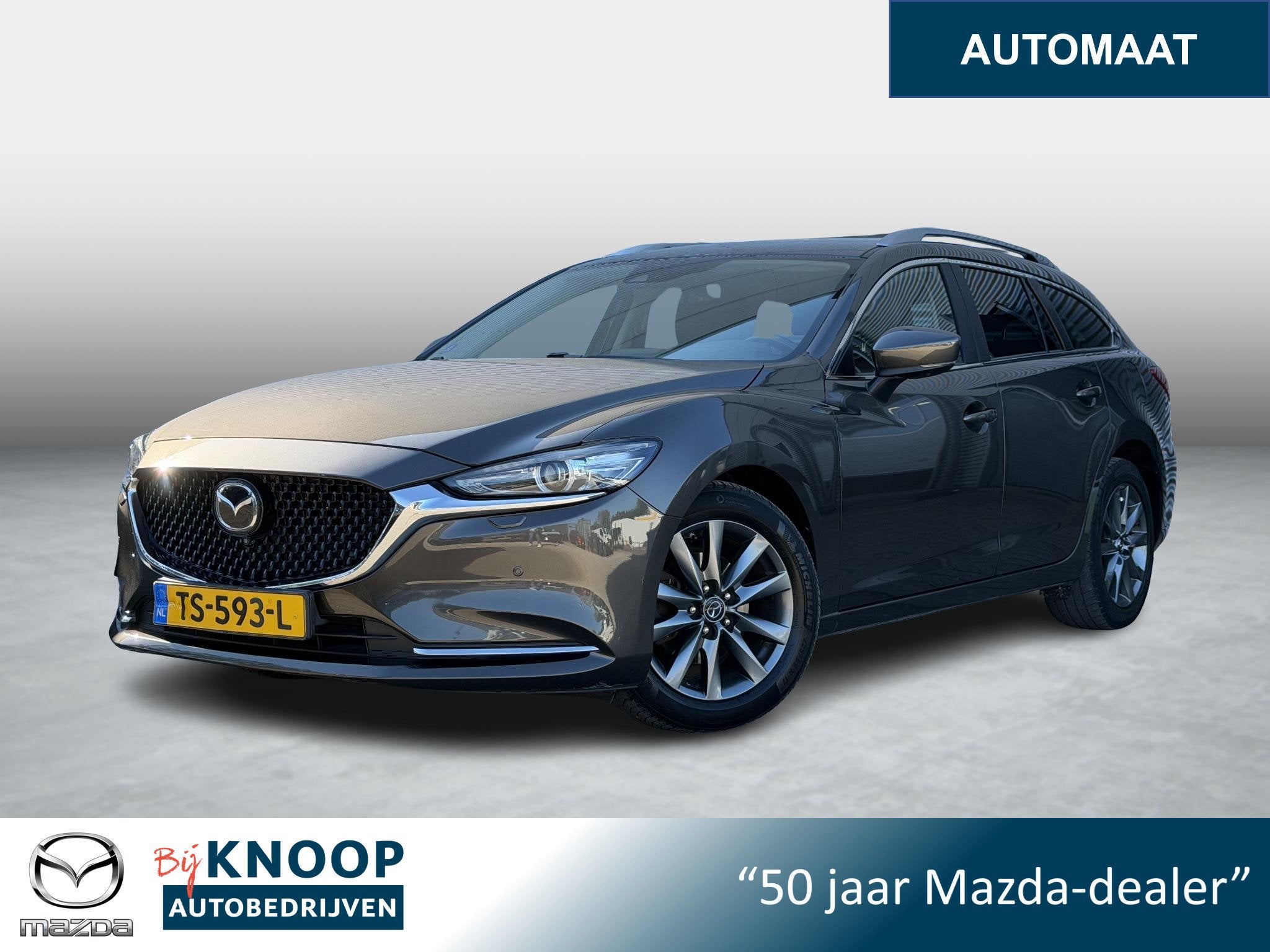 Mazda 6 Sportbreak 2.0 SkyActiv-G 165 Business Comfort | 360, Auto's, 1998 cc, Gebruikt, 4 cilinders, Bruin