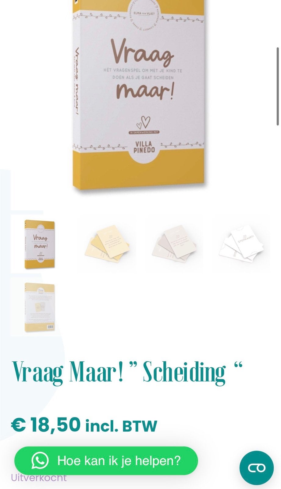 Vraag Maar! Scheiding - Het Vragenspel voor Kinderen, Hobby en Vrije tijd, Gezelschapsspellen | Kaartspellen, Een of twee spelers