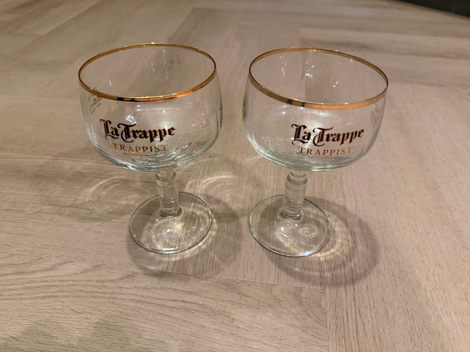 La trappe bierglazen, Ophalen of Verzenden, Zo goed als nieuw, Bierglas