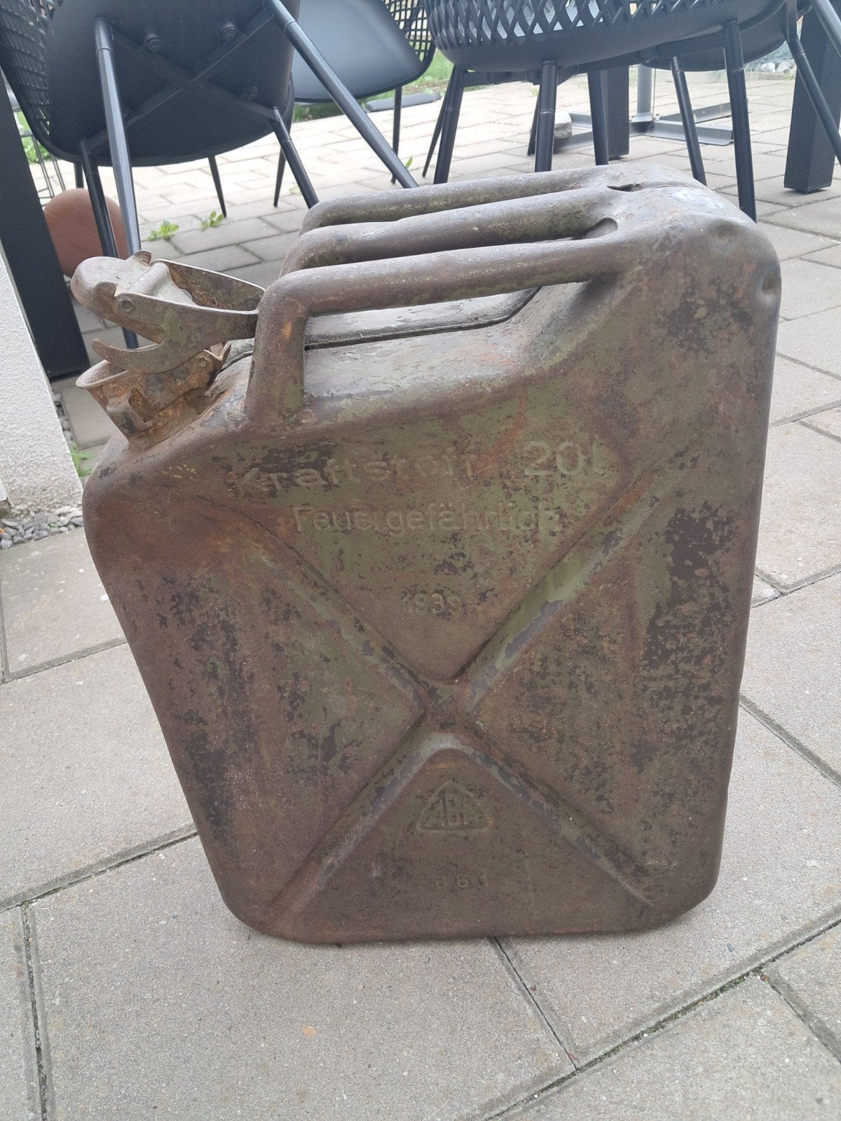 vroege 1939 duitse ww2 kraftstoff kanister, Verzamelen, Militaria | Tweede Wereldoorlog, Ophalen, Duitsland