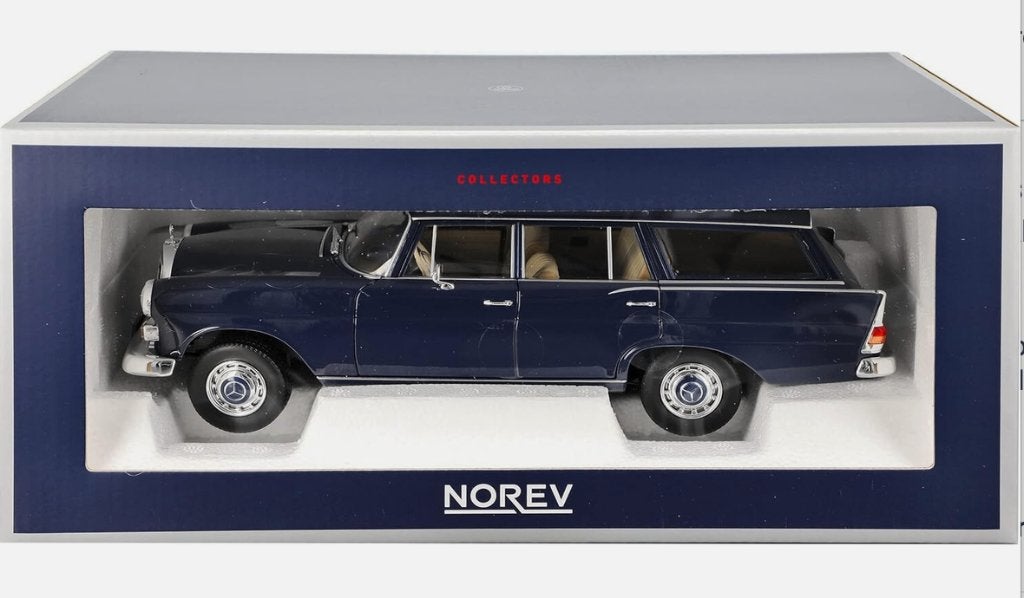 Mercedes Benz 200 Universal '66 Blauw 1/18 Norev ref: 183599, Verzenden, Nieuw, Auto, Norev