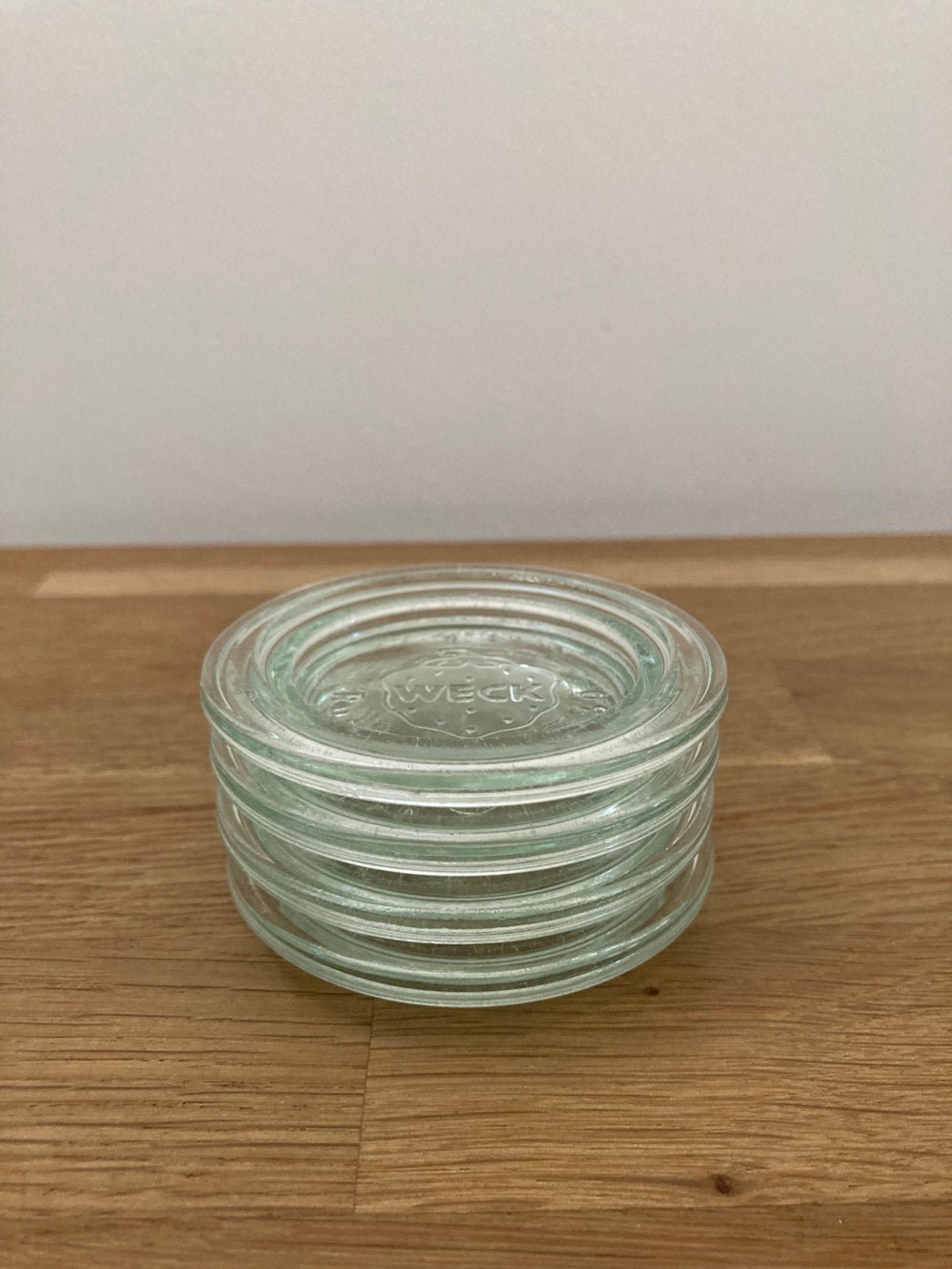 Weckdeksels Rundrand 60  4 stuks, Ophalen, Overige merken, Glas, Overige typen