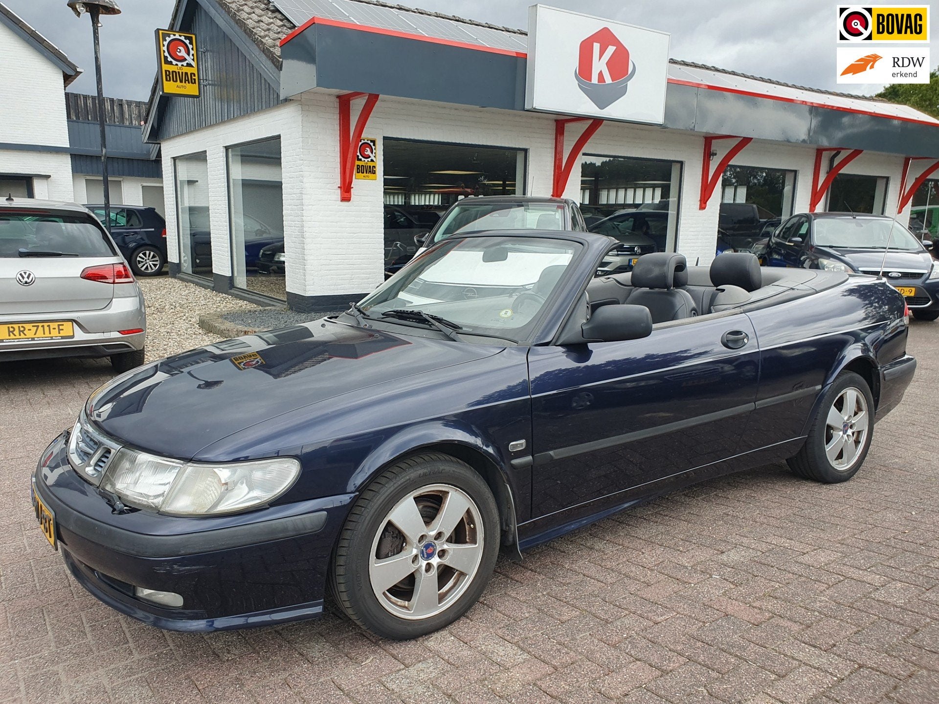 Saab 9-3 Cabrio 2.0t Anniversary LEER BJ 2002, Auto's, Voorwielaandrijving, Gebruikt, 4 cilinders, Leder