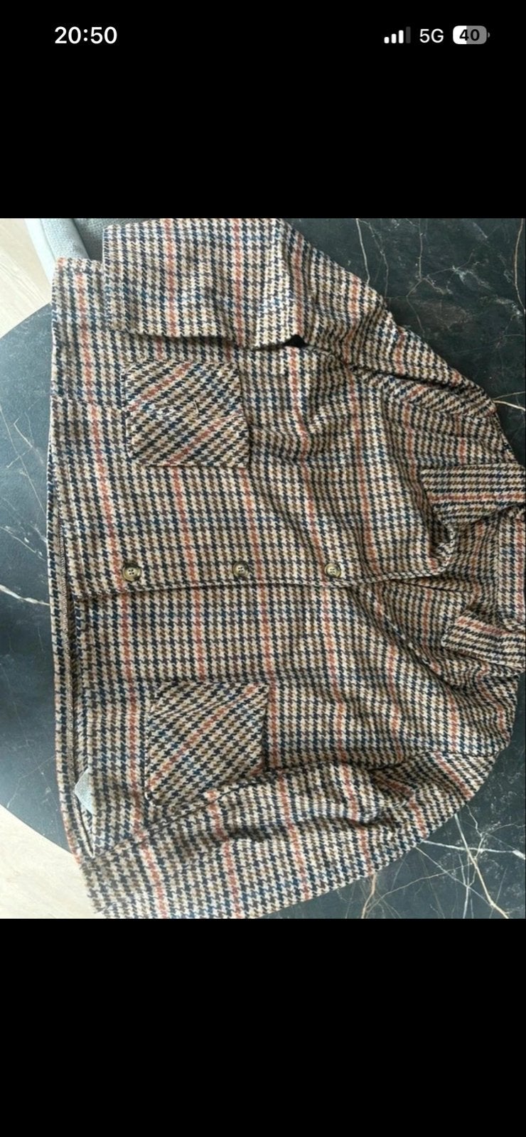 Geruite jas met knopen en zakken maat 3XL, Ophalen of Verzenden, Nieuw, Maat 46/48 (XL) of groter, Meerkleurig
