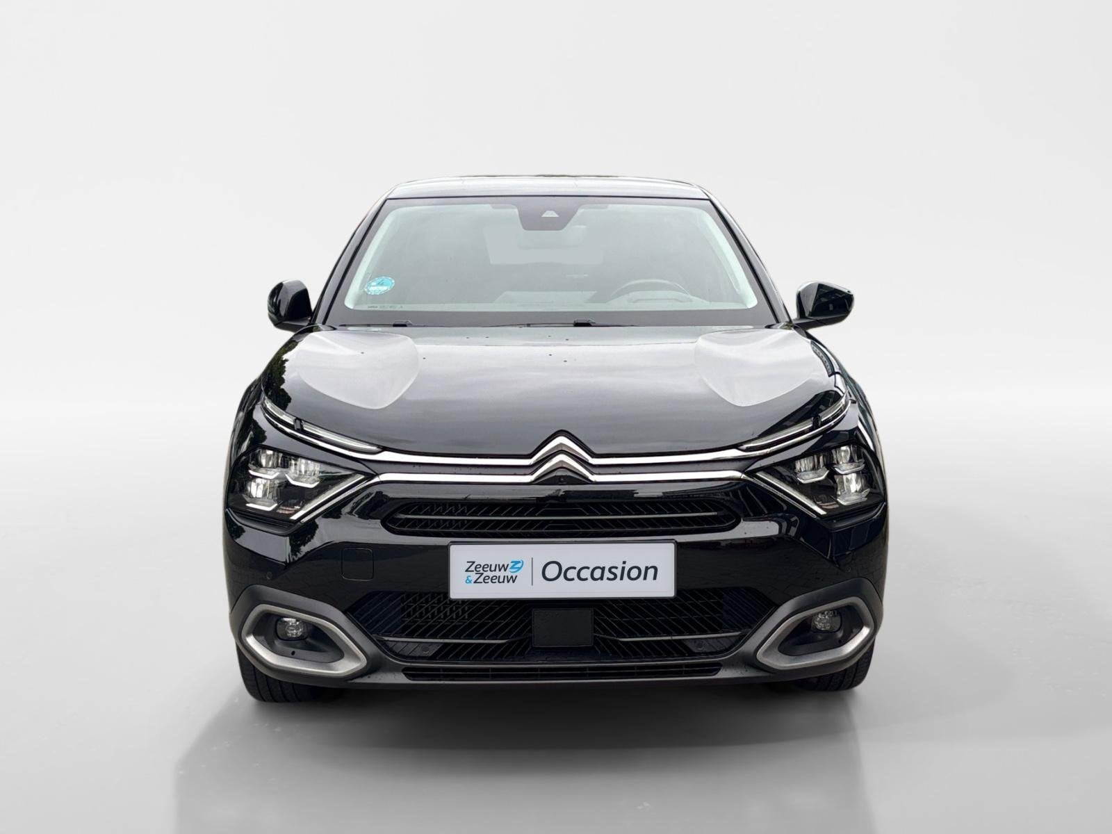 Citroen C4 1.2 Puretech Shine AUTOMAAT NAVI AIRCO CAMERA PAR, Auto's, Citroën, Gebruikt, 1199 cc, Leder en Stof, Zwart