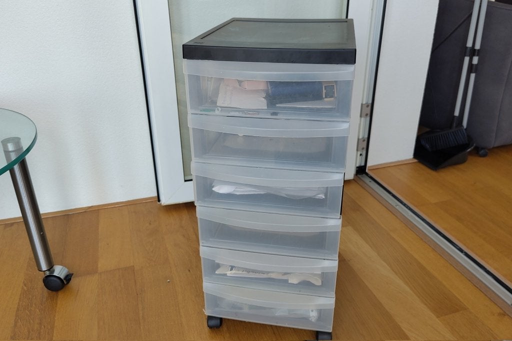Verrijdbaar ladenblok met 6 laden, Ophalen, Overige typen, 38 cm, Zo goed als nieuw