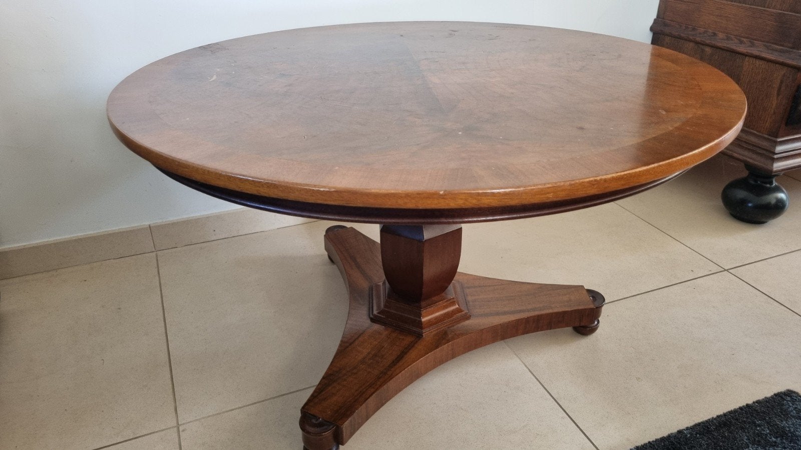 Antieke ronde salontafel, Antiek en Kunst, Ophalen