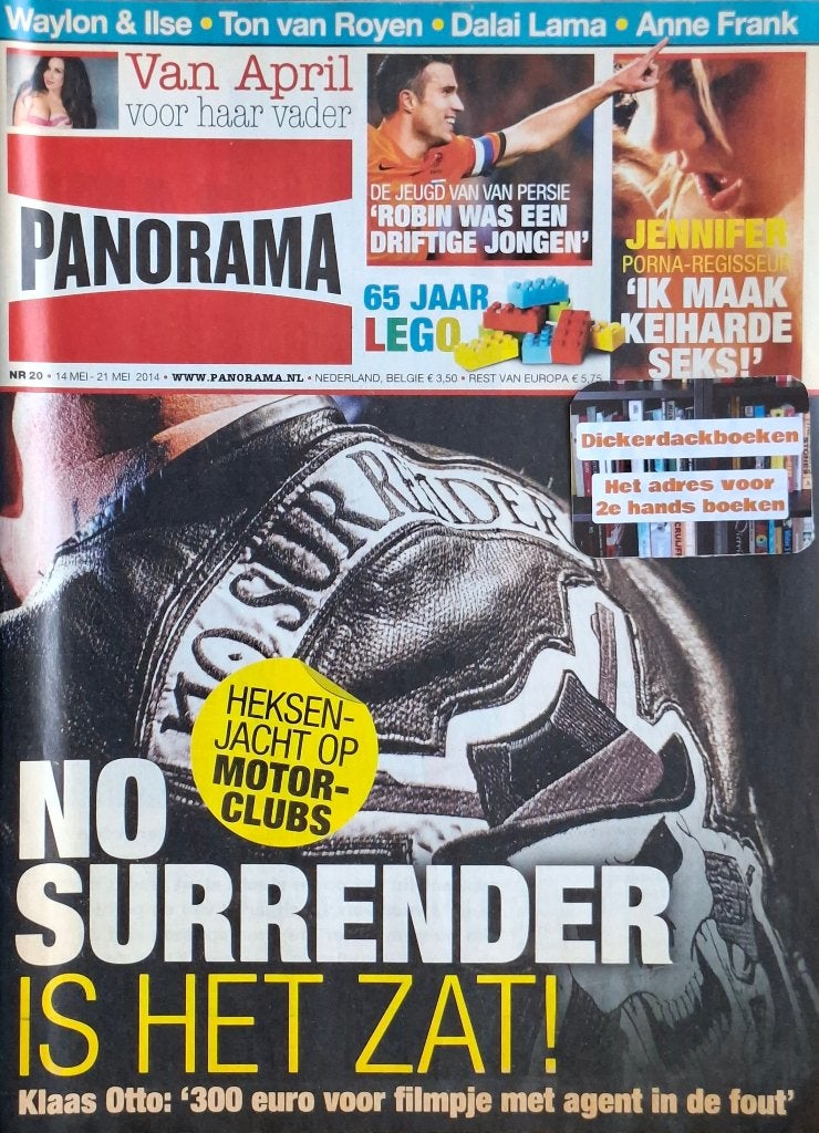 Panorama nr 20, 2014; No Surrender, Waylon & Ilse, v. Persie, Ophalen of Verzenden, Zo goed als nieuw, Boek, Tijdschrift of Artikel