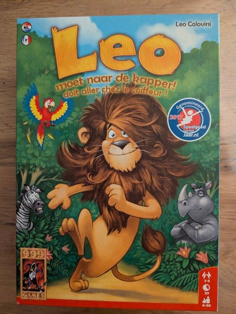 Leo moet naar de kapper, Hobby en Vrije tijd, Drie of vier spelers, Ophalen of Verzenden, Gebruikt, 999 Games