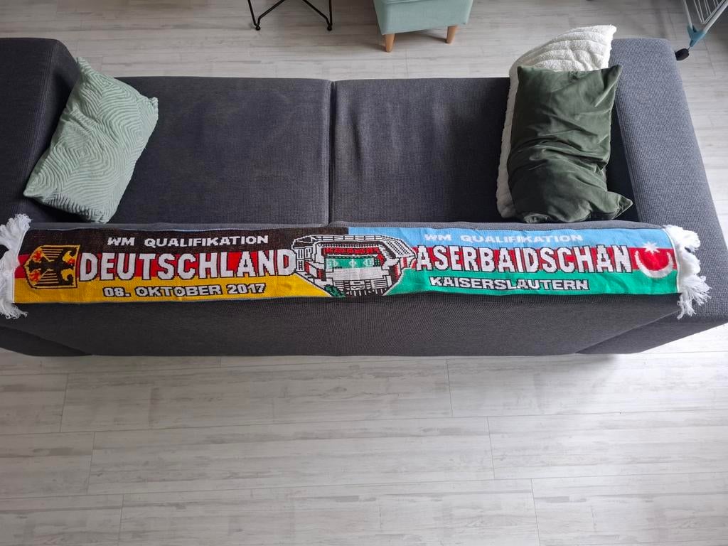 Duitsland - Azerbeidzjan WK Kwalificatie Sjaal 2017, Ophalen of Verzenden, Zo goed als nieuw, Buitenlandse clubs, Vaantje of Sjaal
