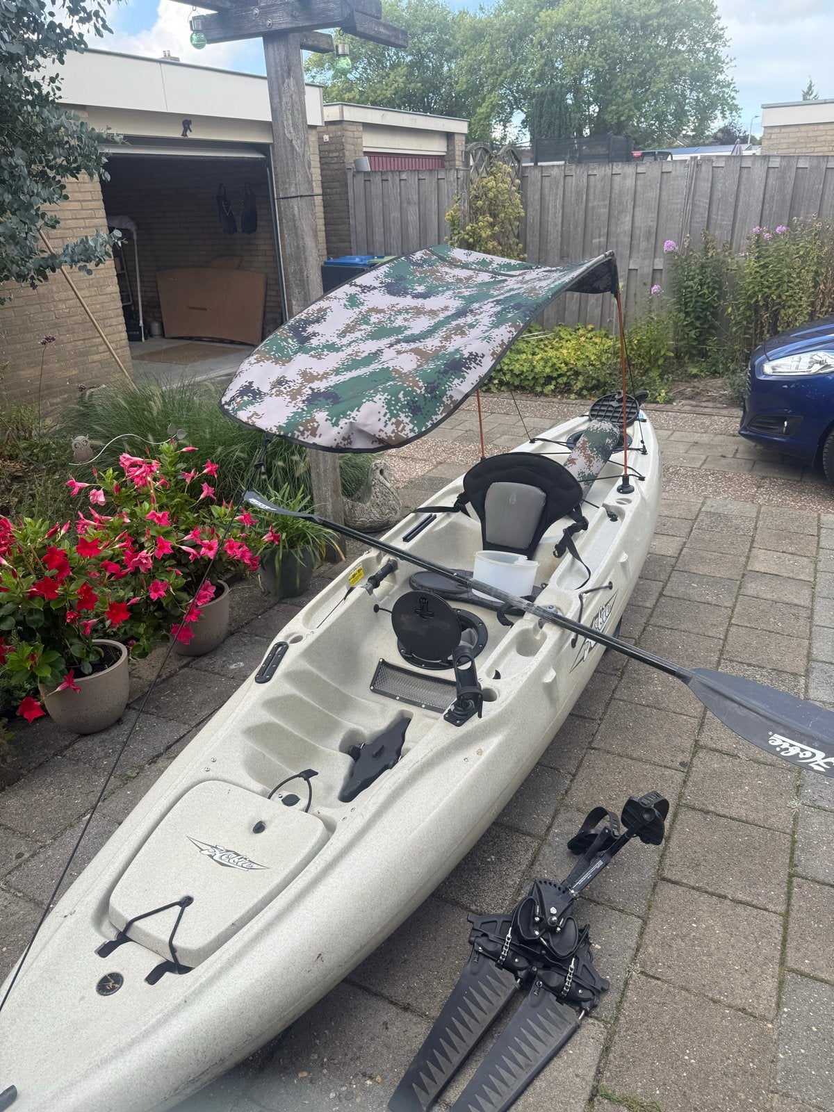 Hobie Mirage Outback Kajak met pedalen en accessoires, Ophalen, Gebruikt, 1-persoons