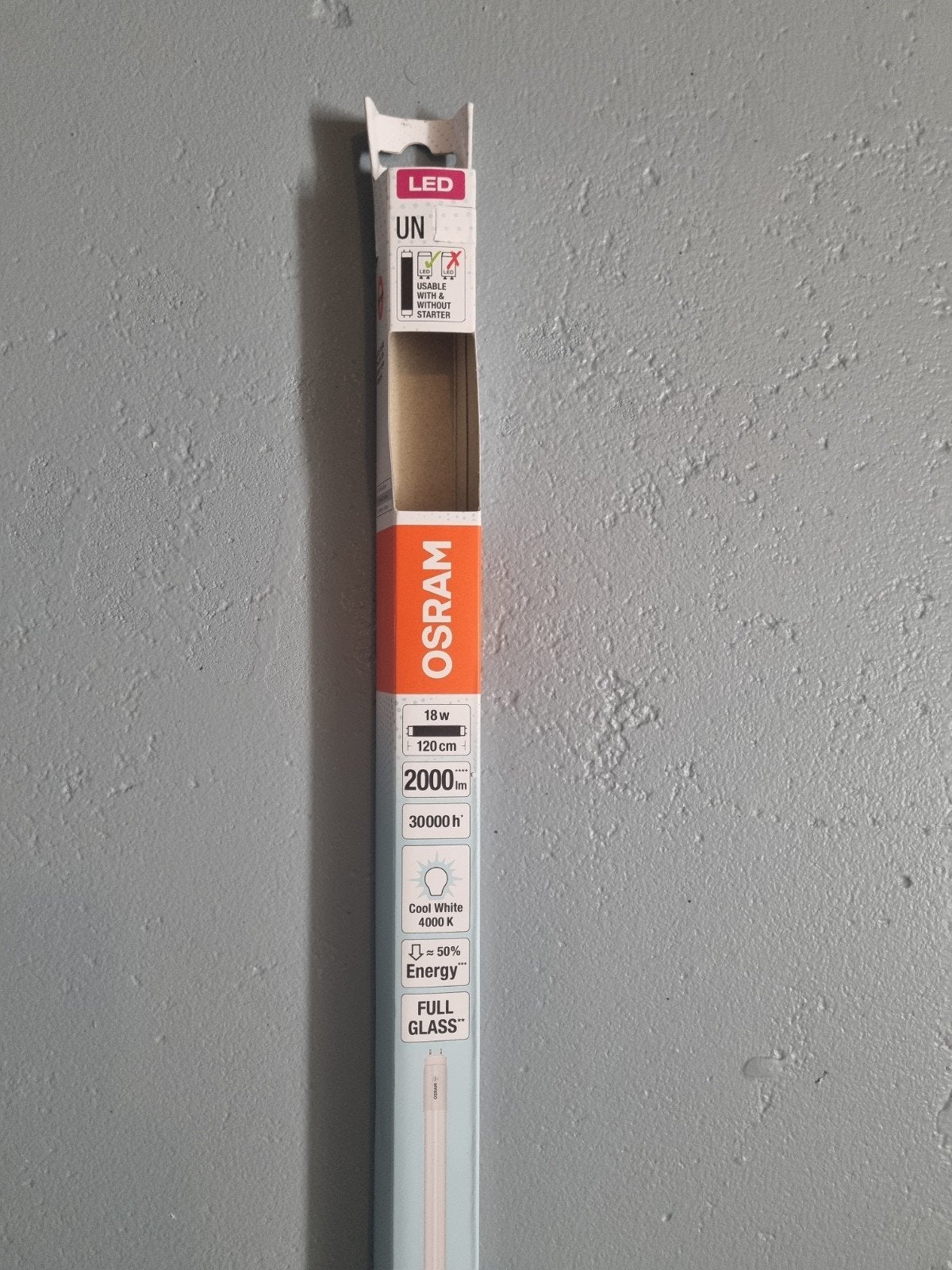 2x Osram LED TL-buis 120cm Cool White 4000K 18W, Ophalen, Led-lamp, Osram, Overige fittingen