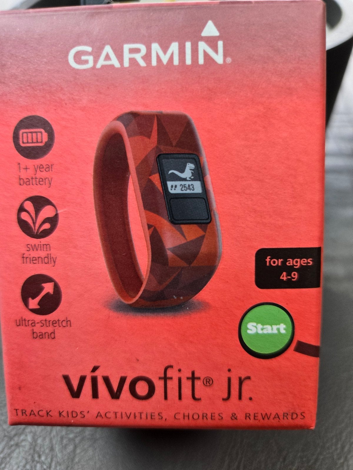 Garmin vívofit jr. Activity Tracker voor kinderen, Sieraden, Tassen en Uiterlijk, Activity trackers, Nieuw, Oranje, Waterdicht