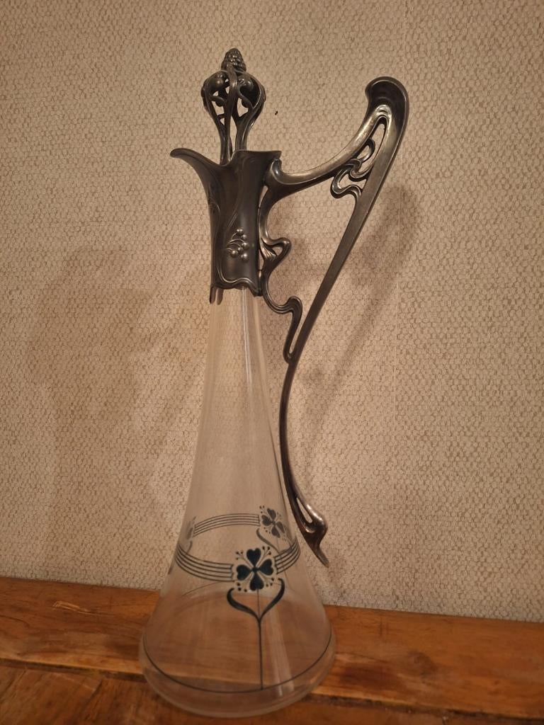 Originele WMF Art Nouveau wijnkaraf (ca. 1900) - Jugendstil, Ophalen of Verzenden