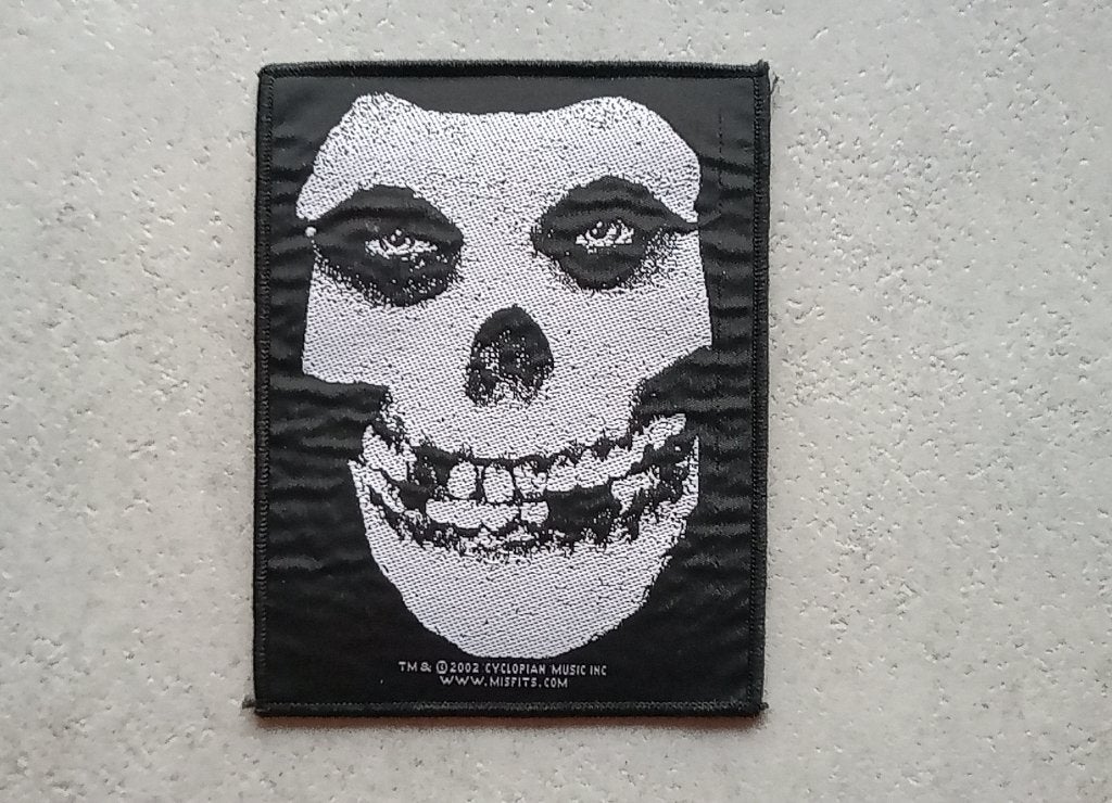 Misfits zeldzame  9.5x13cm vintage 2002 Fiend skull patch 20, Ophalen of Verzenden, Zo goed als nieuw, Foto of Kaart