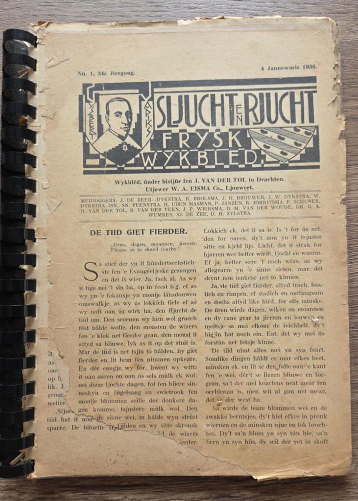 Sjucht en Rjucht Frysk Wykbled - Jaargang 34 (1930), Boeken, Ophalen of Verzenden, Gelezen, Overige typen