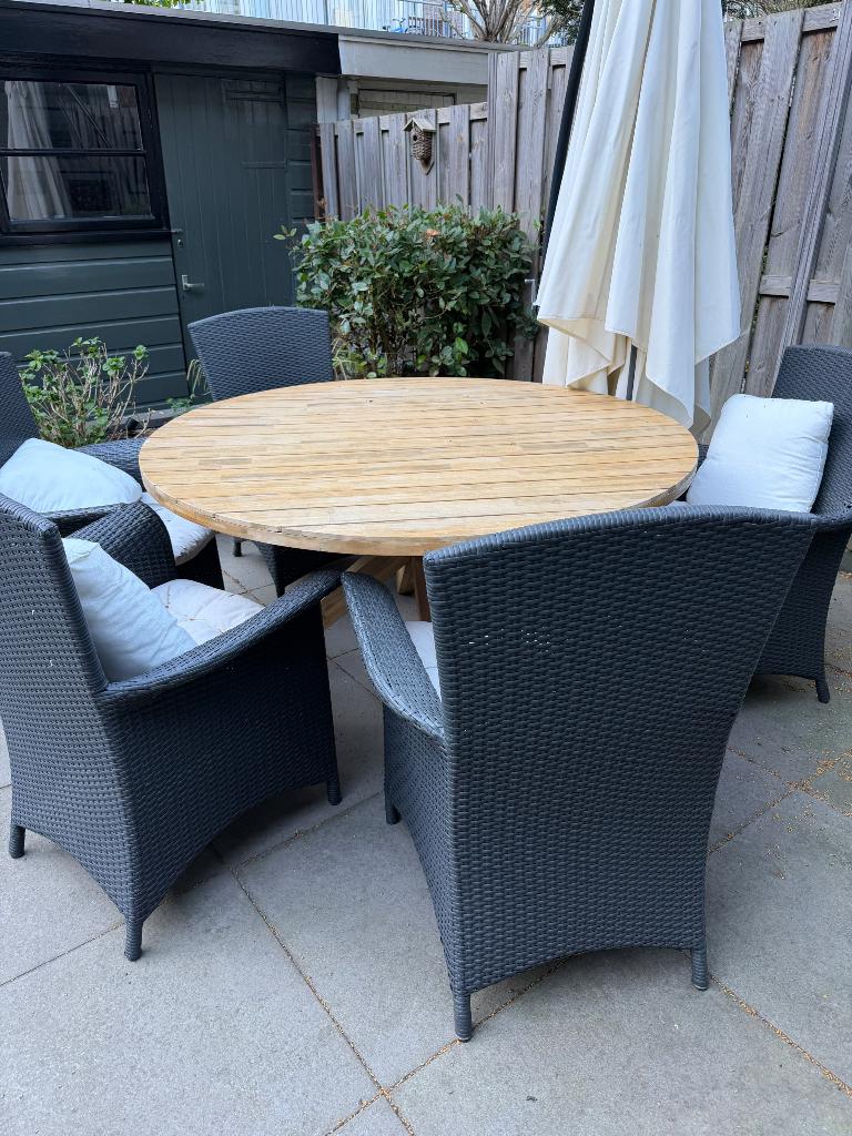 Tuin stoelen 6x, Ophalen, Zo goed als nieuw, Kunststof