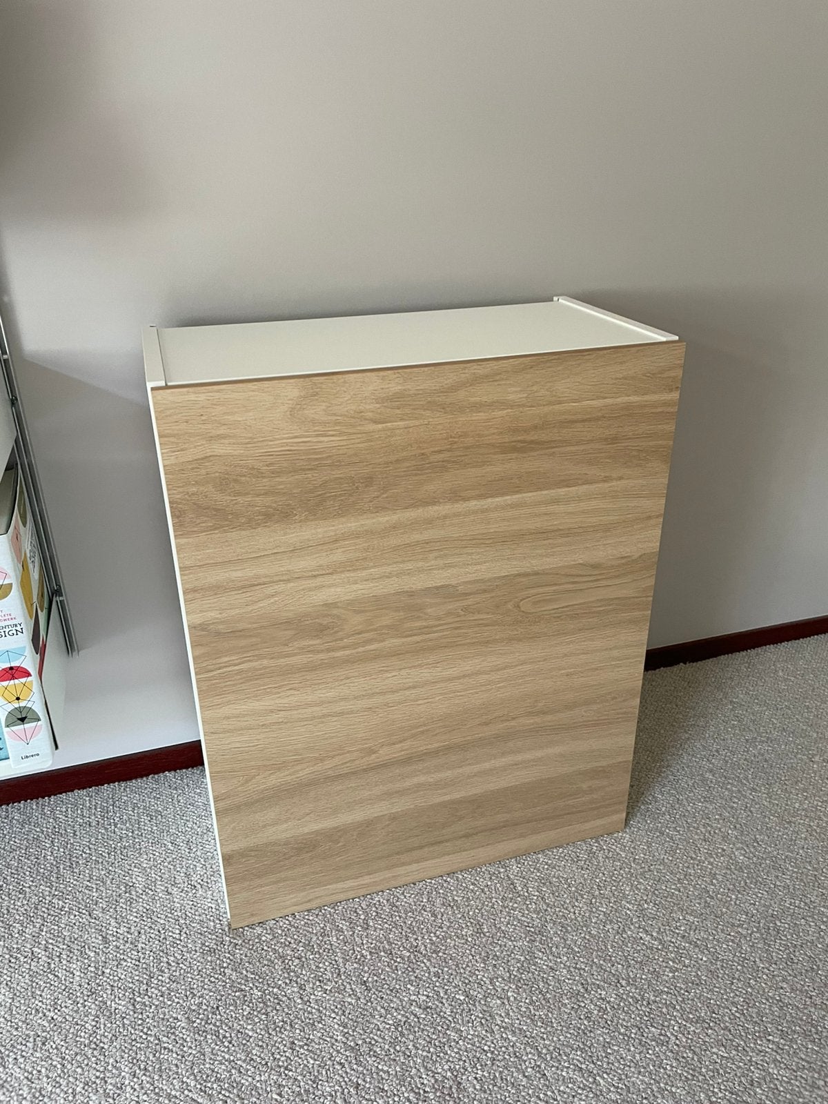 ENHET bovenkast wit/eiken — 60x30x75 cm (bxdxh) IKEA, Ophalen, (Half)hoge kast, 50 tot 100 cm, Zo goed als nieuw