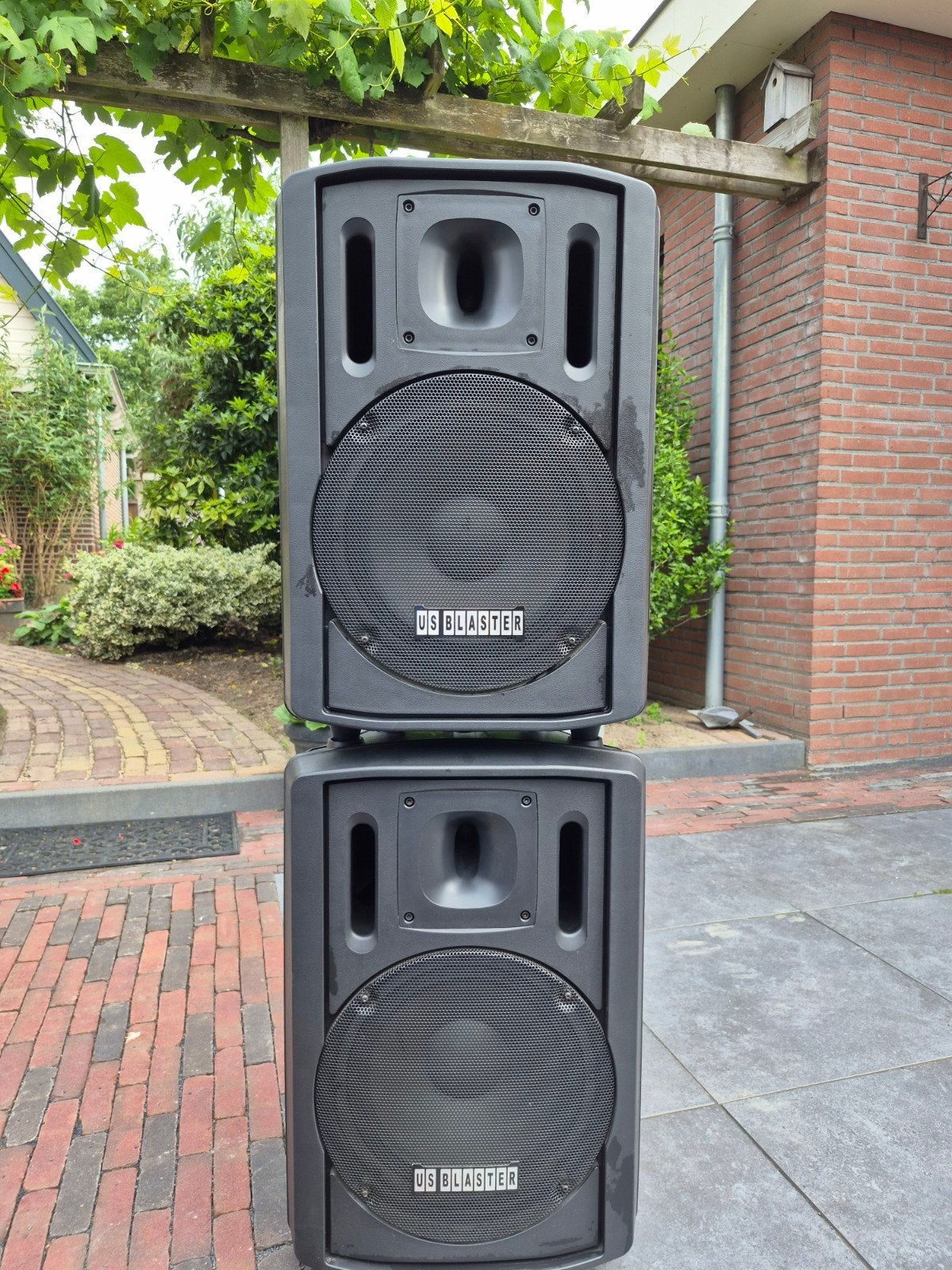 US Blaster USB 7415 PA & Disco Speakers (set van 2), Audio, Tv en Foto, Luidsprekers, Overige merken, Gebruikt, Overige typen