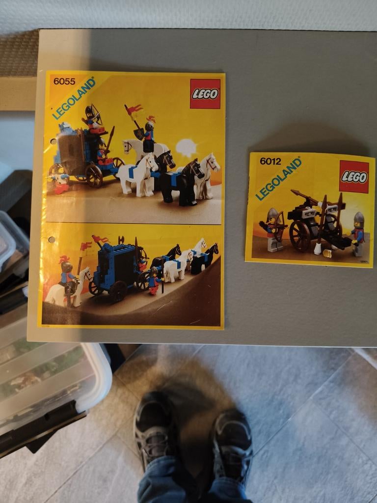 Lego Legoland 6055 en 6012 Vintage Riddersets, Kinderen en Baby's, Speelgoed | Duplo en Lego, Ophalen of Verzenden, Gebruikt, Complete set