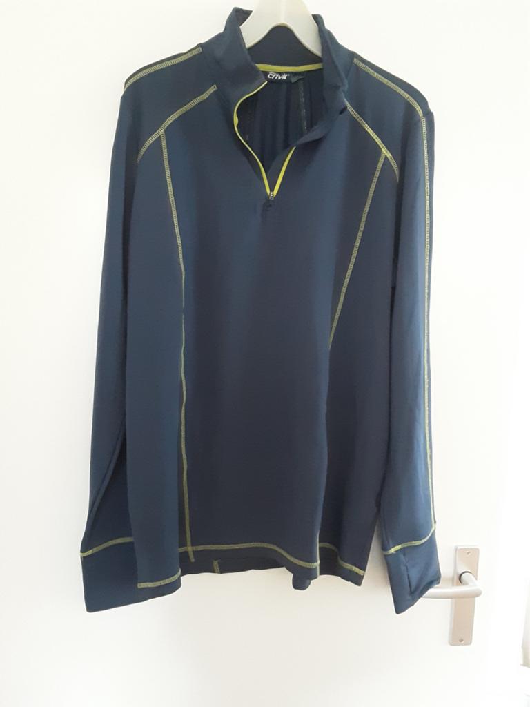 Grijsblauwe sporttrui voor heren maat XL merk Crivit, Kleding | Heren, Sportkleding, Ophalen of Verzenden, Zo goed als nieuw, Maat 56/58 (XL)