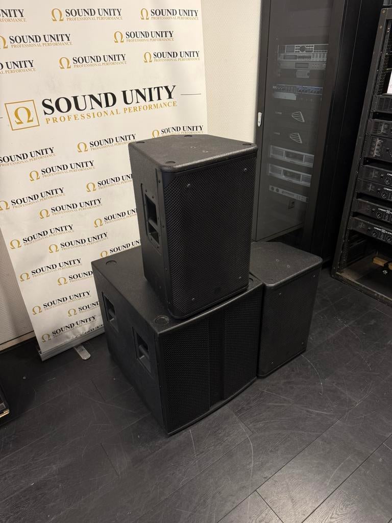 The Box Pro TP12/300 & TP118/800 (Thomann), Zo goed als nieuw, 120 watt of meer, Front, Rear of Stereo speakers, Ophalen